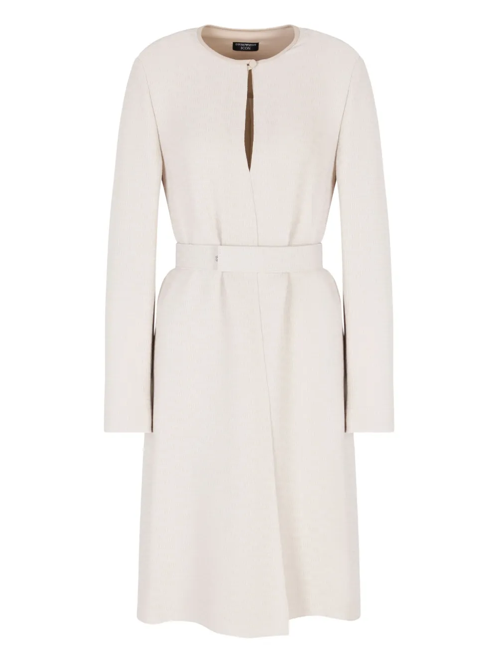 Emporio Armani Mini-jurk met ceintuur Beige