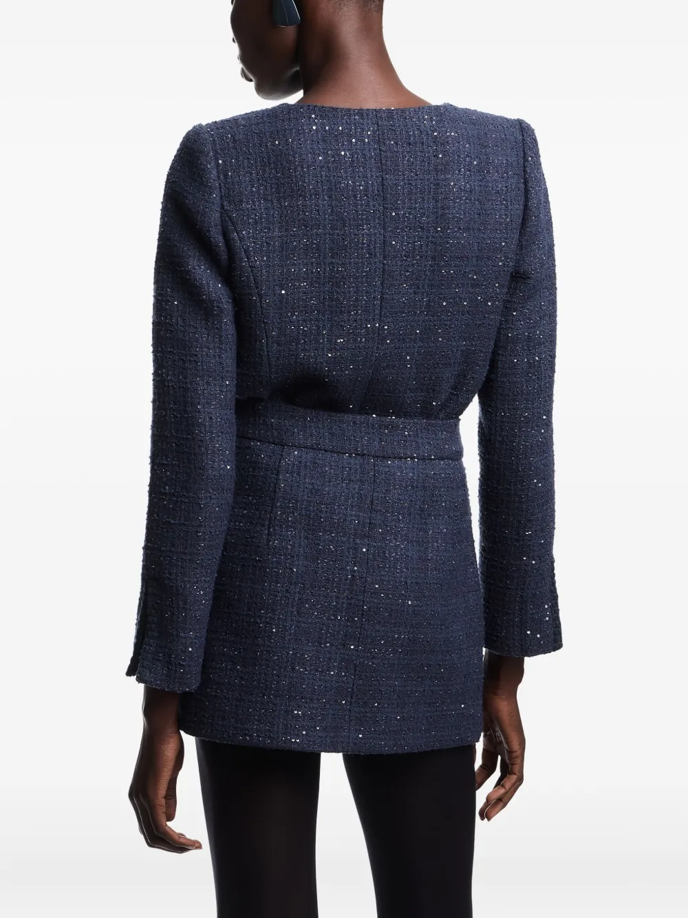 Emporio Armani Rok verfraaid met pailletten Blauw