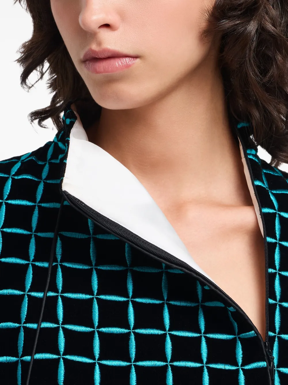 Emporio Armani Getailleerd jack met patroon Zwart