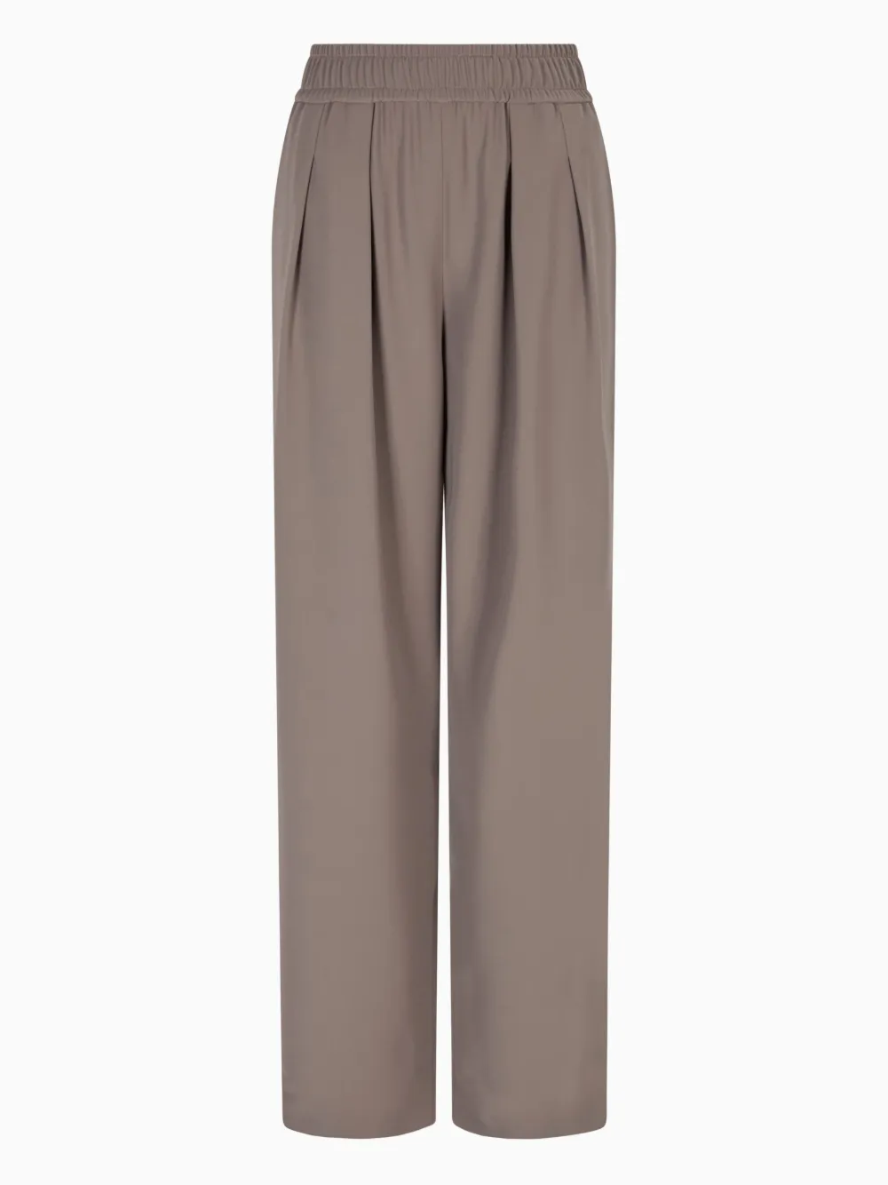 Emporio Armani Broek met elastische taille Beige