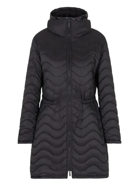 Emporio Armani quilted hooded coat