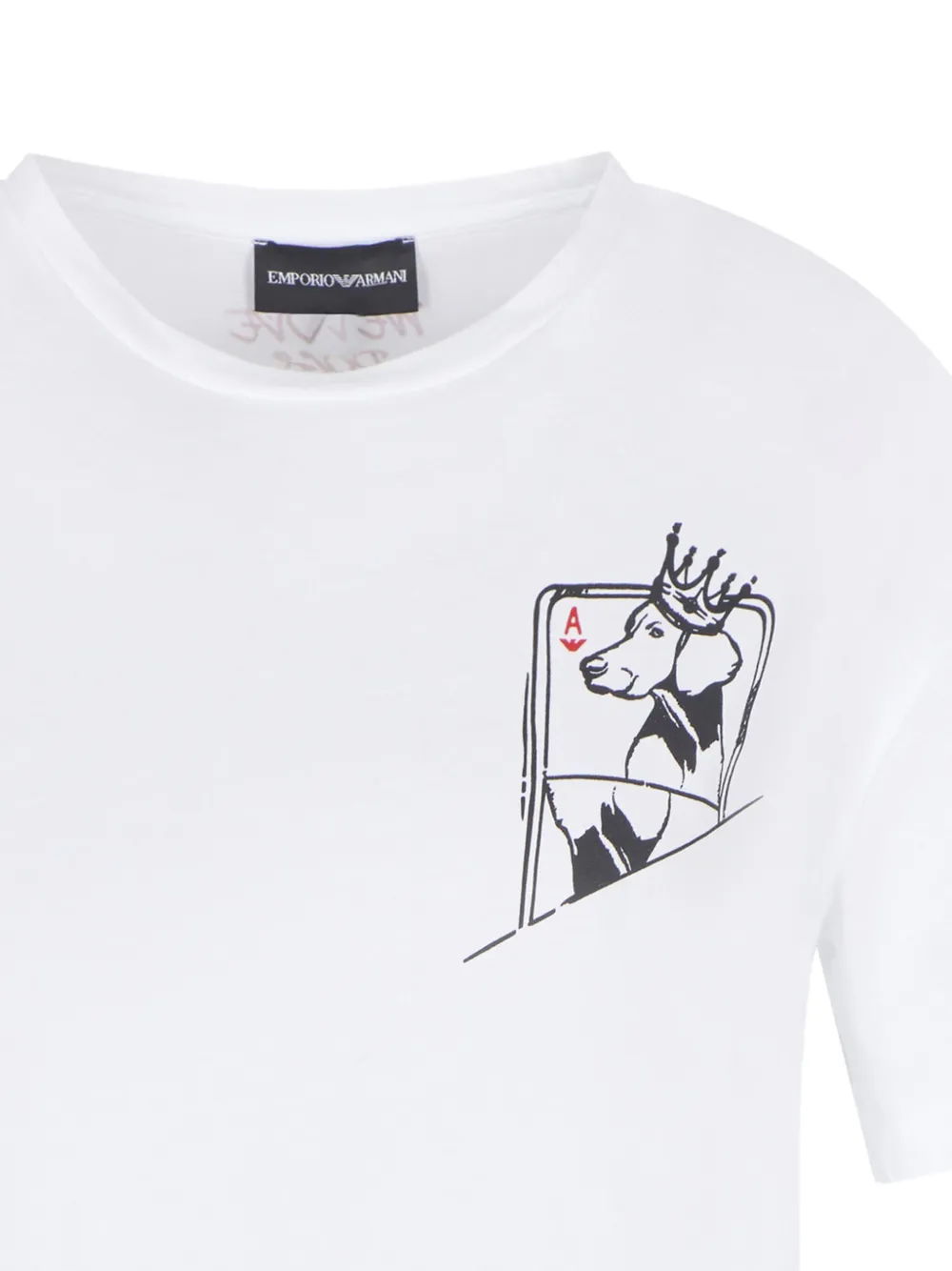 Emporio Armani T-shirt met grafische print Wit