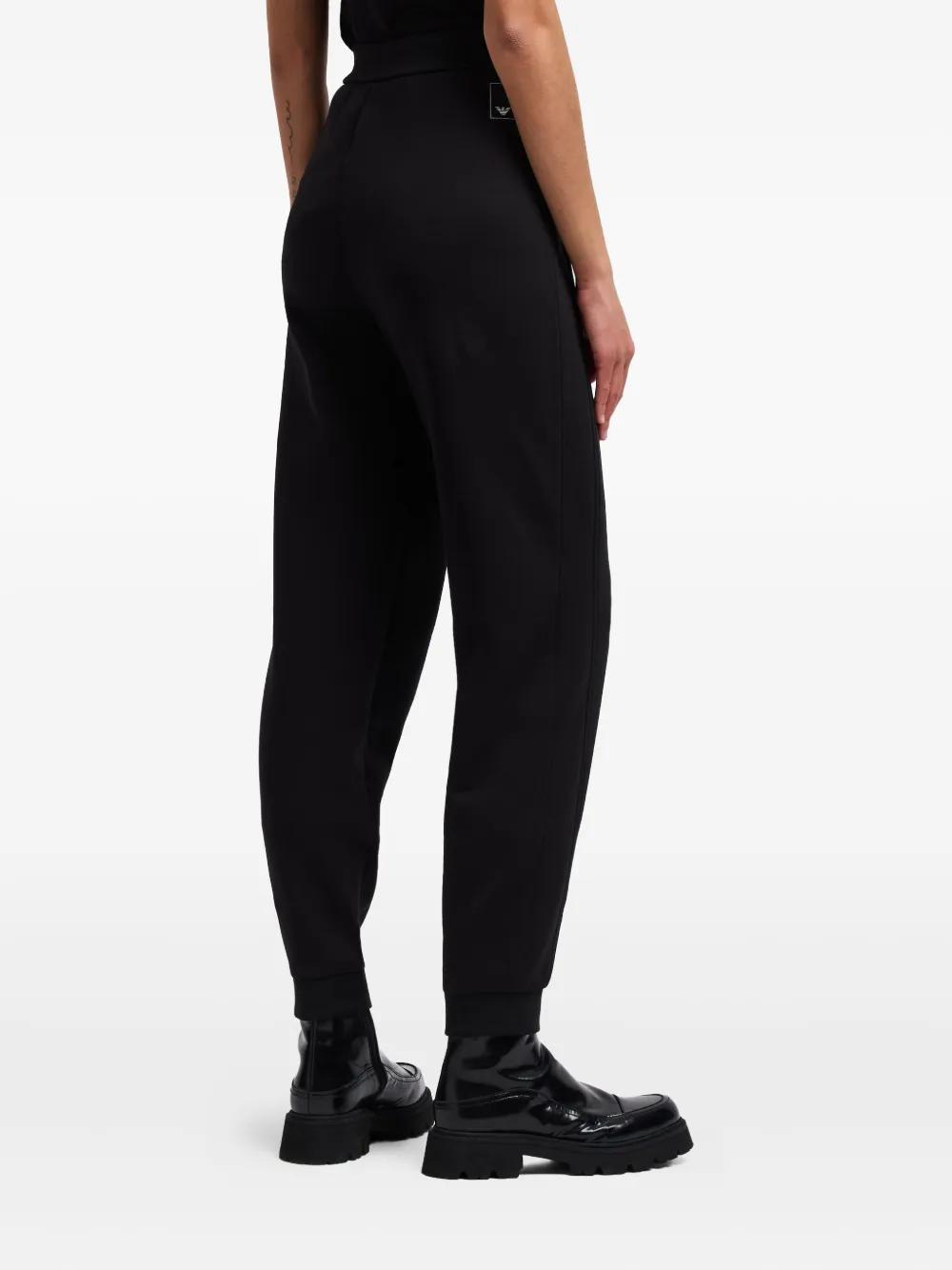 Emporio Armani Woman Pants Midnight Blue Size L Cotton In Black
