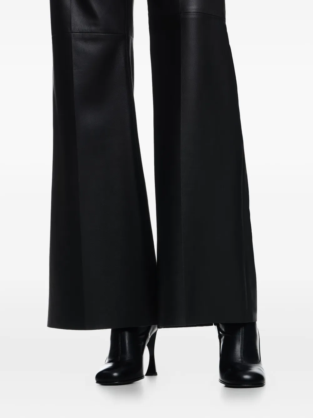 Emporio Armani Joggingbroek van imitatieleer Zwart