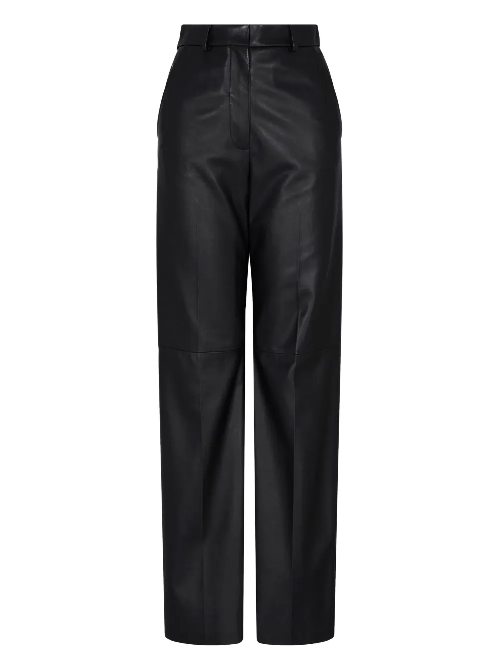 Emporio Armani Joggingbroek van imitatieleer Zwart