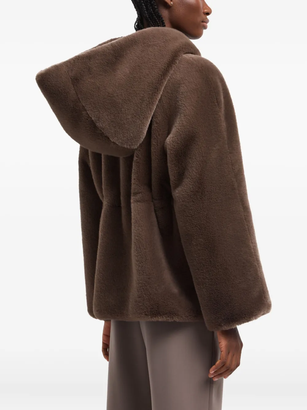 Emporio Armani Jas van imitatiebont Bruin