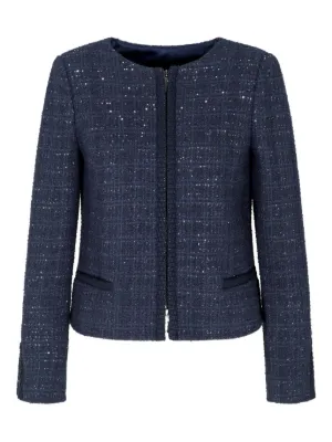 ジャケット・アウター \"EMPORIO ARMANI\" tweed coat Emporio Armani Metallic-Tweed Jacket - Queen Letizia Outerwear