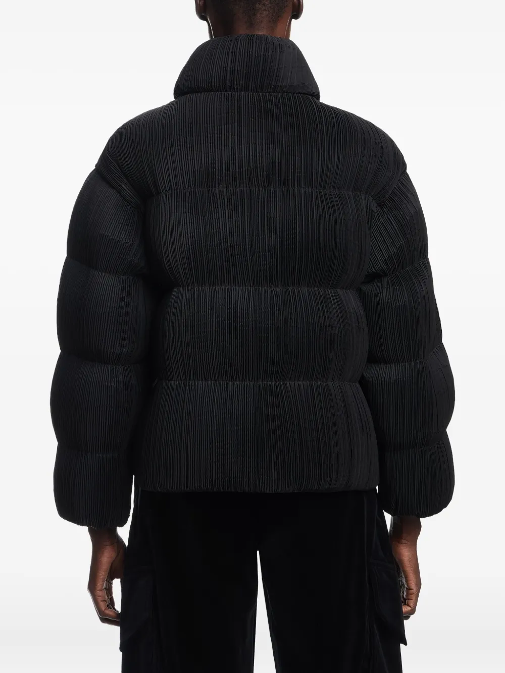 Emporio Armani Geplooid donsjack Zwart