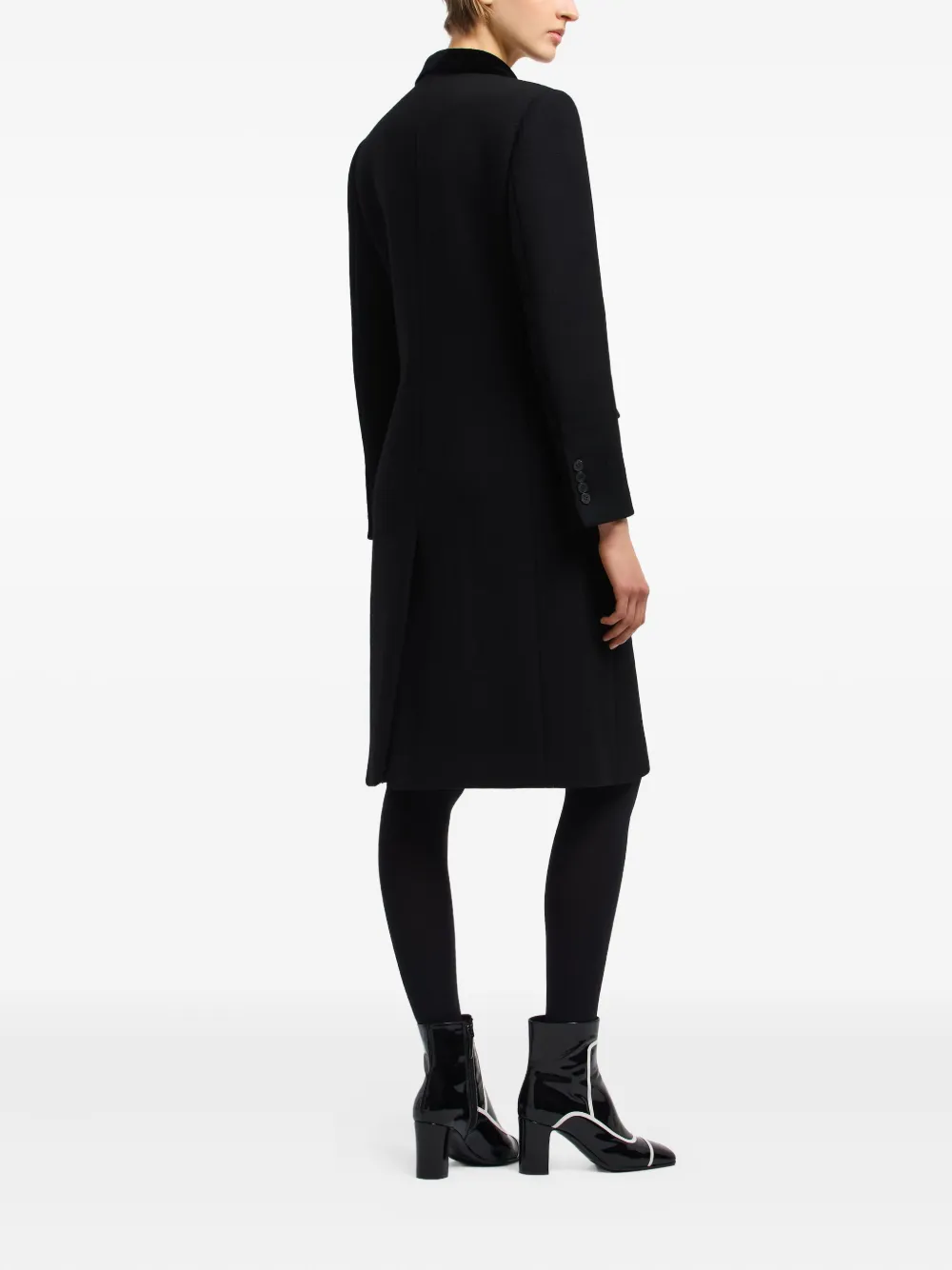 Emporio Armani Jas met enkele rij knopen Zwart