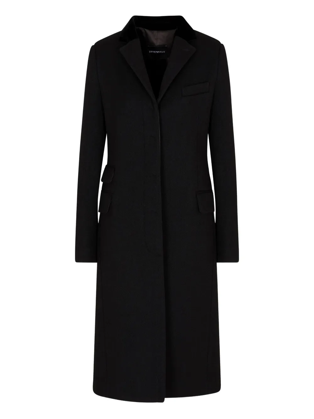 Emporio Armani Jas met enkele rij knopen Zwart