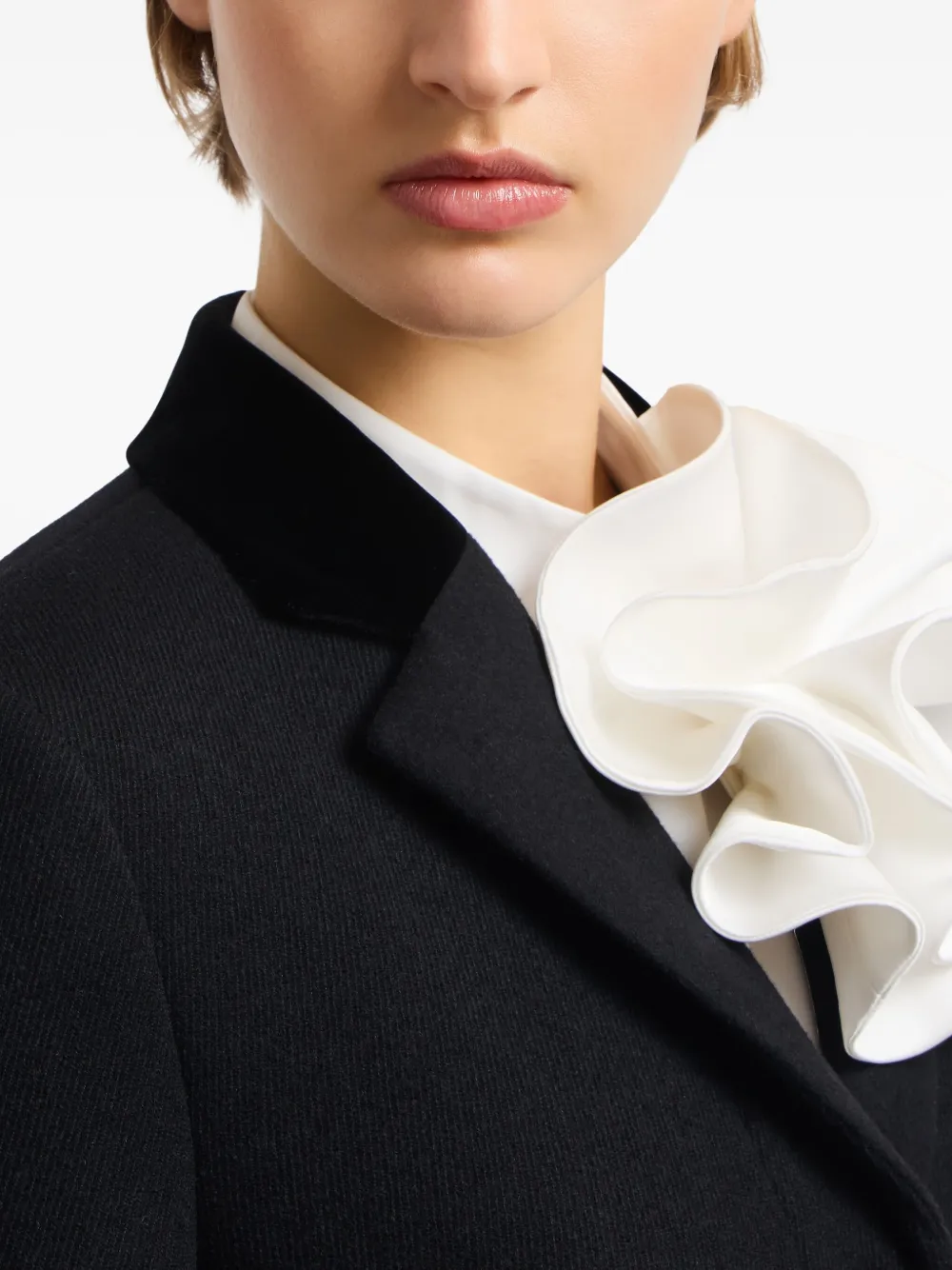 Emporio Armani Jas met enkele rij knopen Zwart
