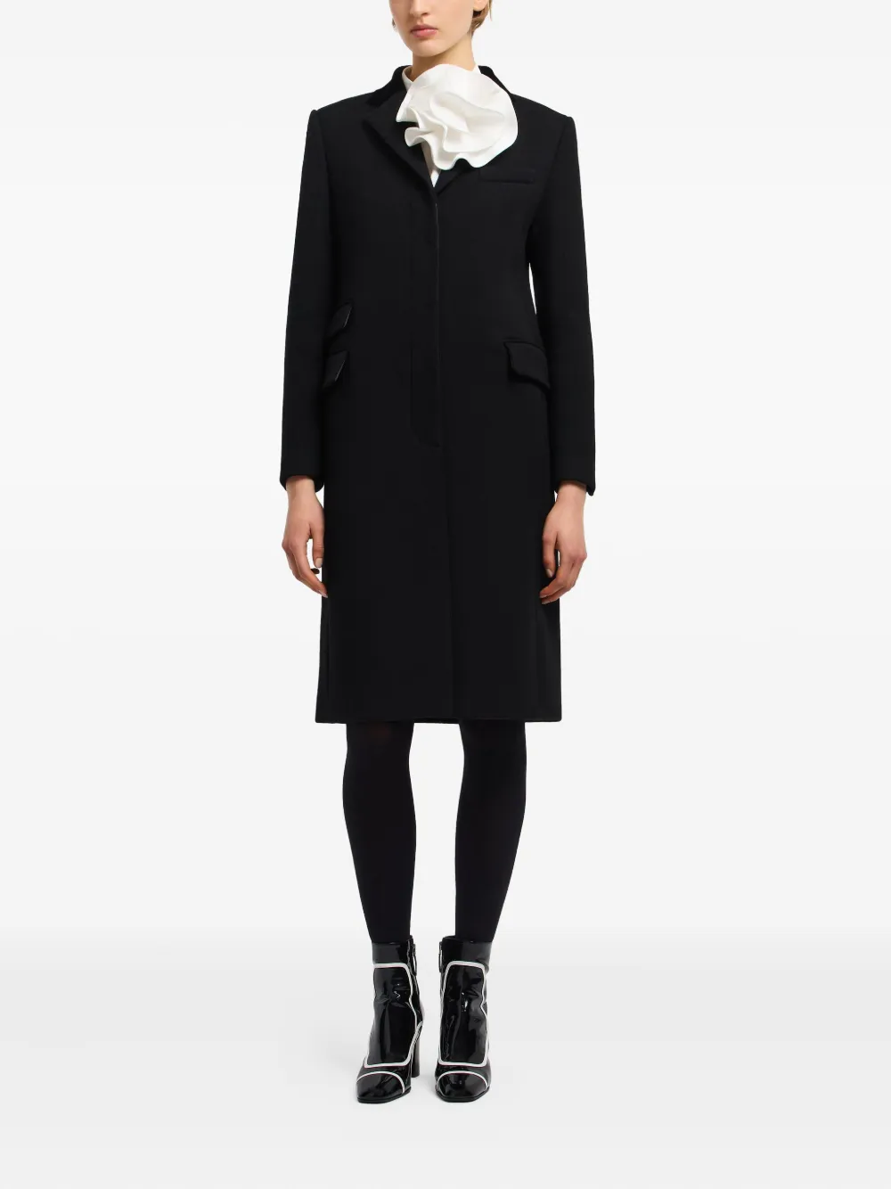 Emporio Armani Jas met enkele rij knopen Zwart