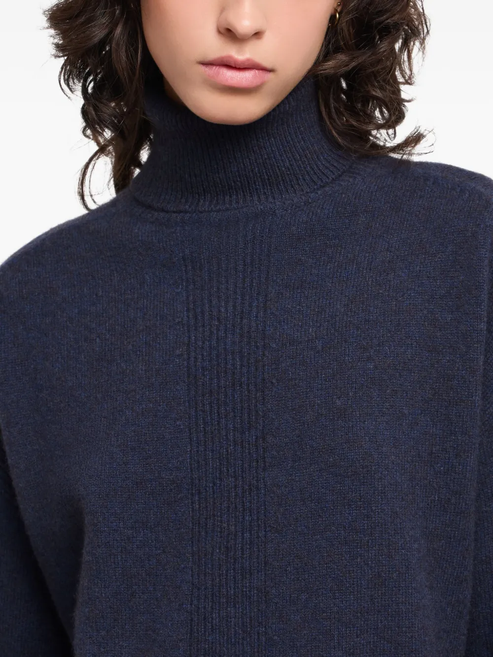 Emporio Armani Geribbelde coltrui Blauw
