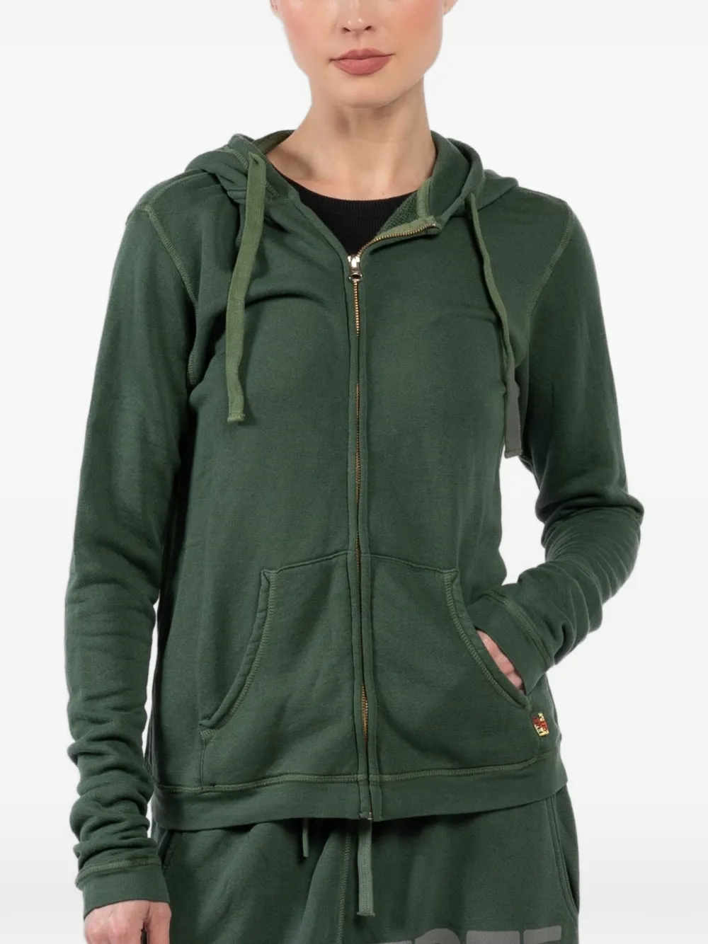 FreeCity zip-fastening hoodie - Green