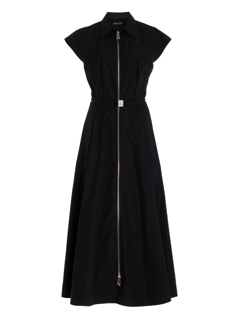 Brandon Maxwell zip-up belted dress | Black | Image 1