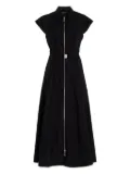 Brandon Maxwell zip-up belted dress - Black