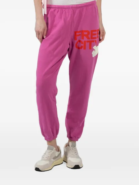 FreeCity logo-print track pants