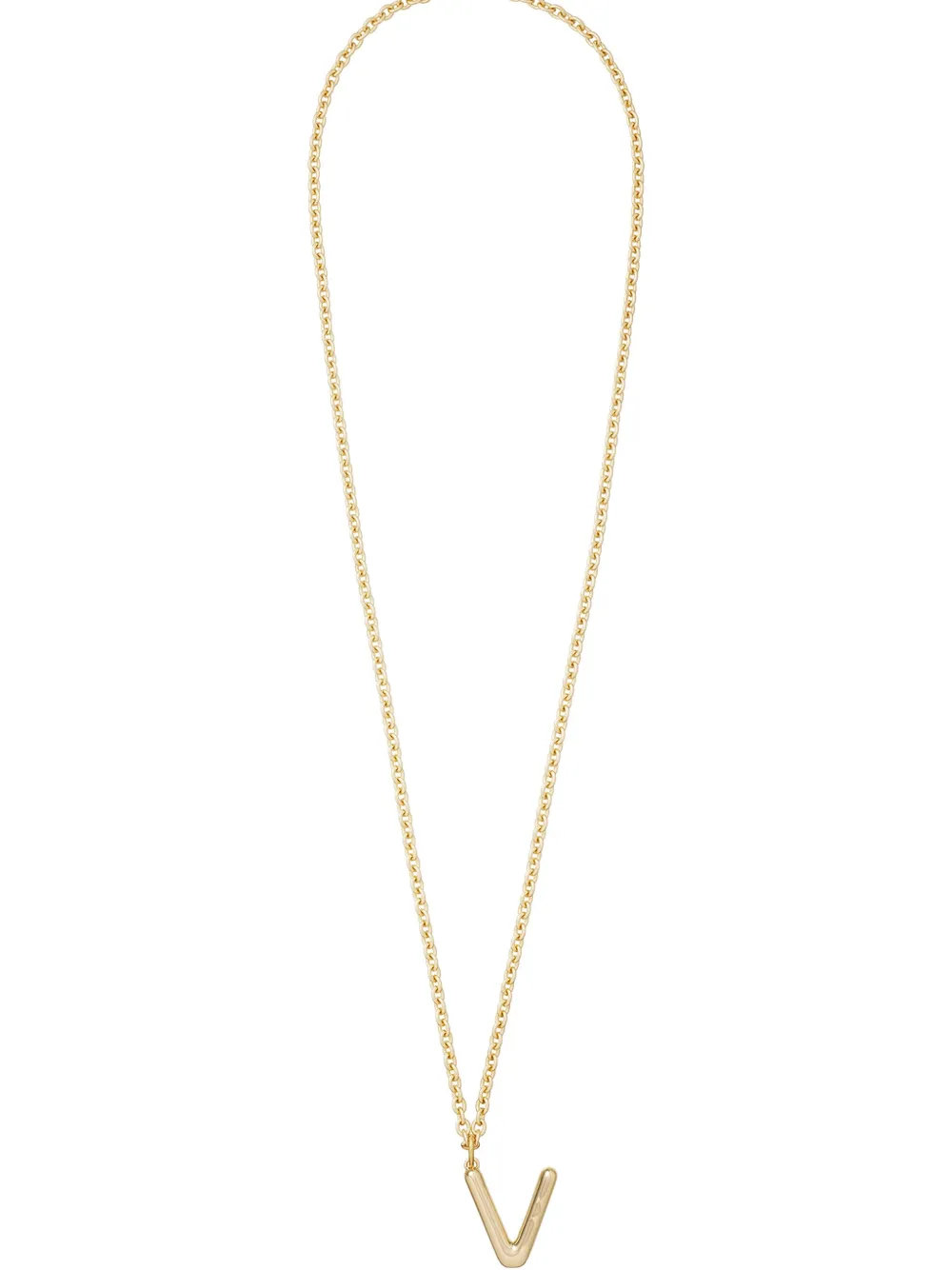 Roxanne Assoulin Big Puffy Initial Necklace In Gold