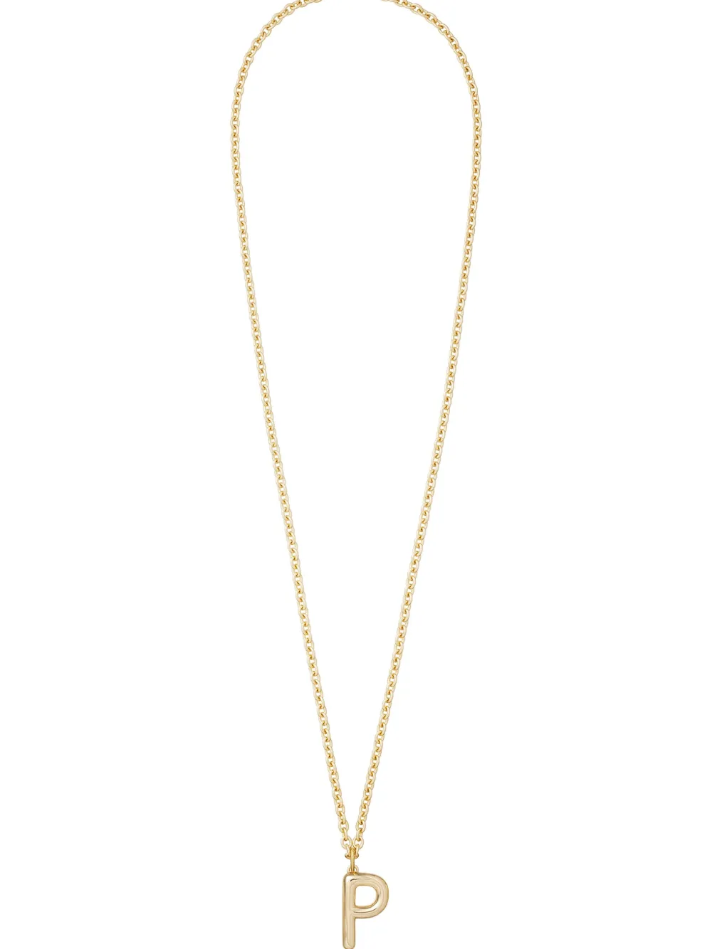 Roxanne Assoulin Big Puffy Initial Necklace In Gold
