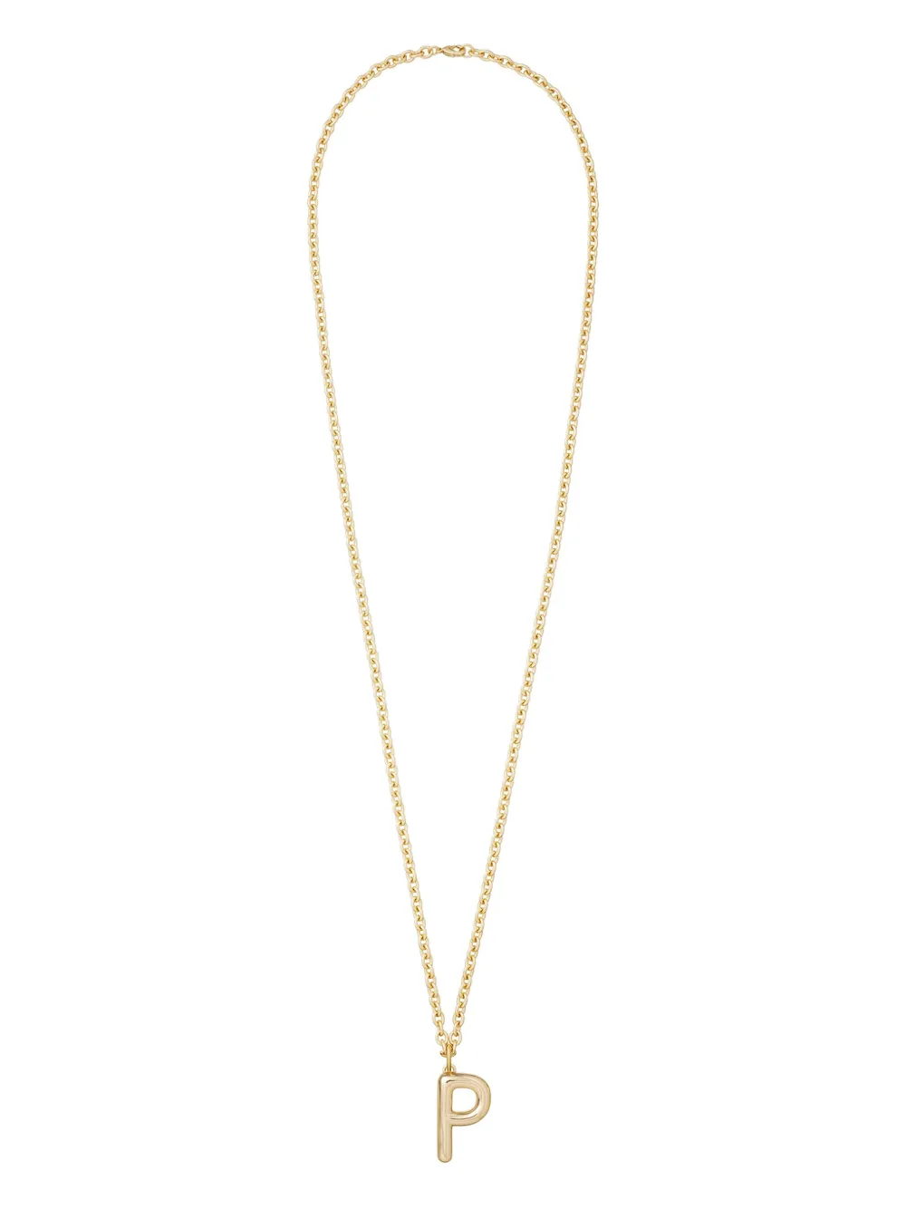 Roxanne Assoulin Big Puffy Initial Necklace In Gold