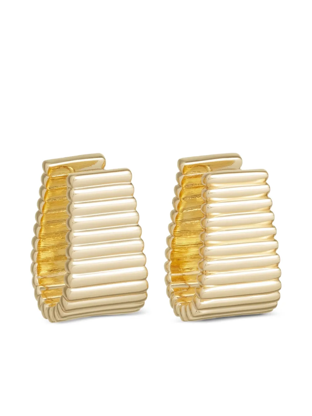 ribbed hoop earrings