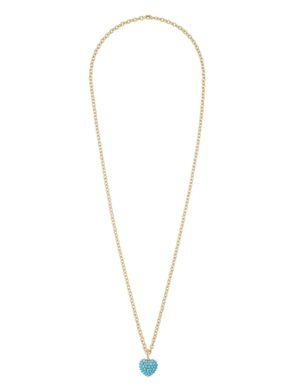 puffy heart necklace