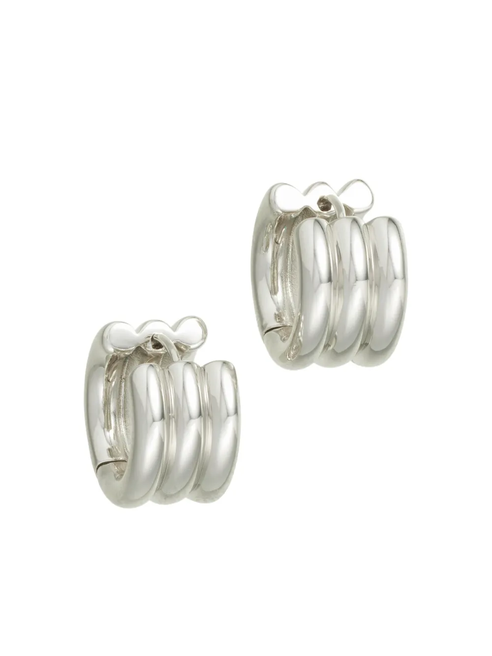 Roxanne Assoulin The Triple Tube Huggie oorbellen - Zilver