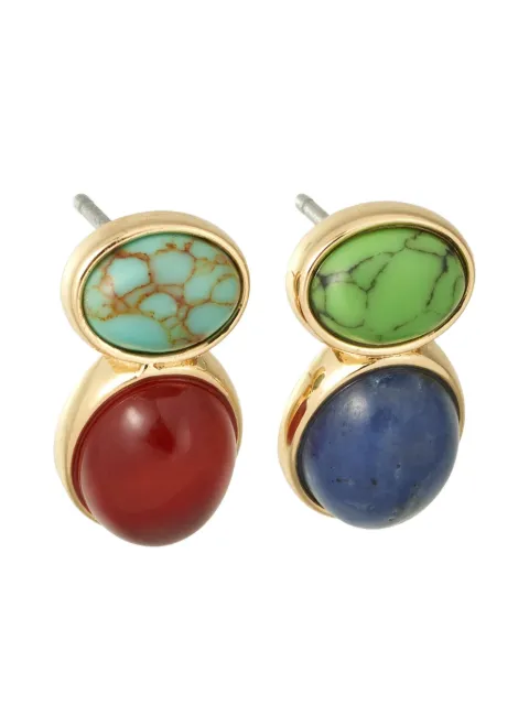 Roxanne Assoulin gold semi-precious stone earrings