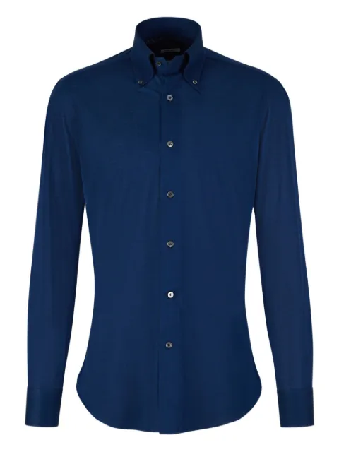 Fray button-down cotton shirt