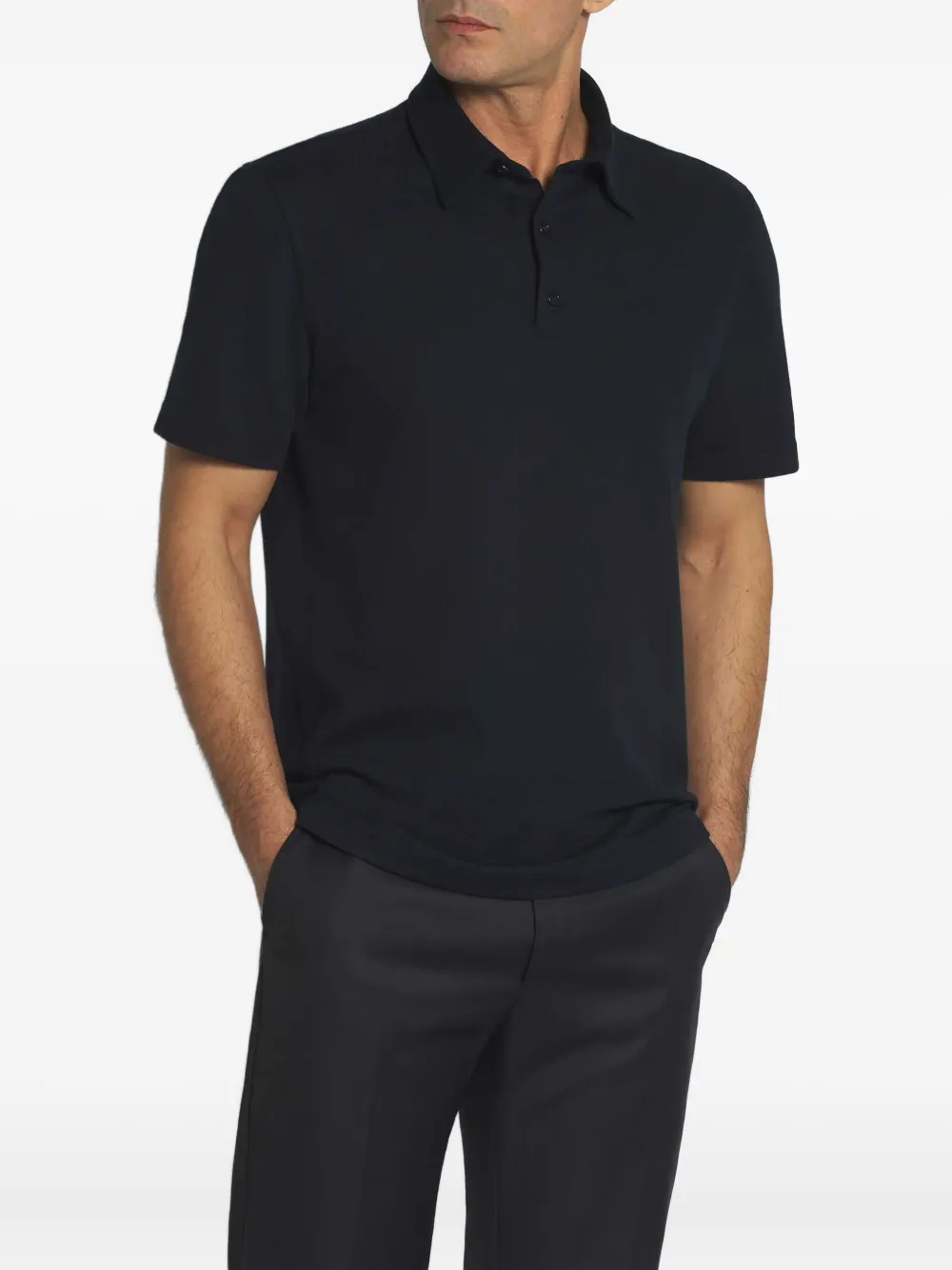 Brioni piqué-cotton polo shirt - 4100