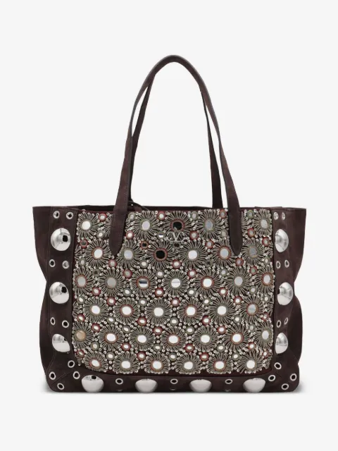 Valentino Garavani Nellcôte eyelet-embellished tote bag