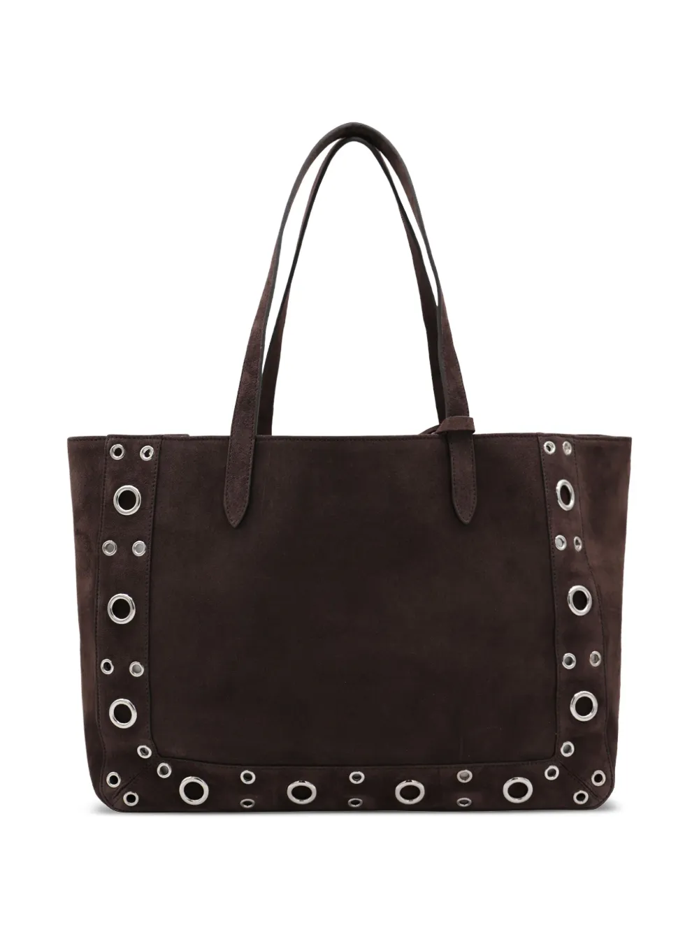 Valentino Garavani Nellcôte eyelet-embellished tote bag Bruin