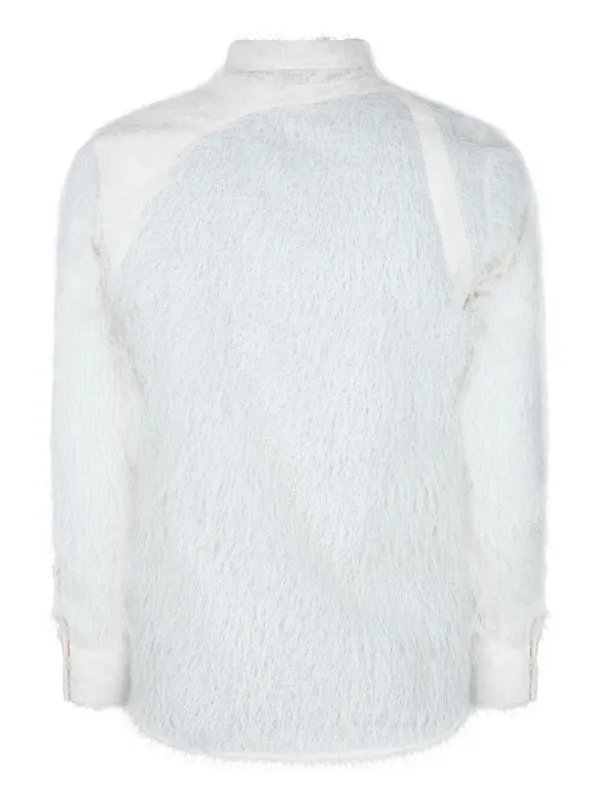 Alexander McQueen Harness Textured Shirt | White | FARFETCH