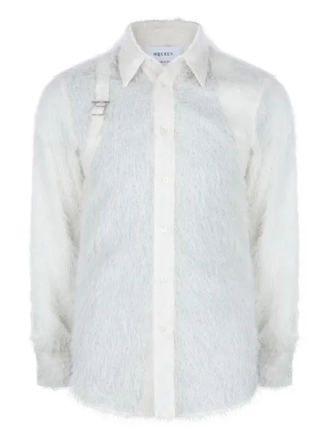 Alexander McQueen Harness textured shirt