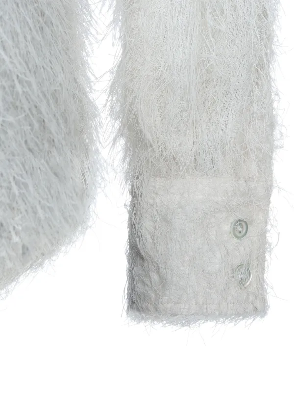 Alexander McQueen Harness Textured Shirt | White | FARFETCH