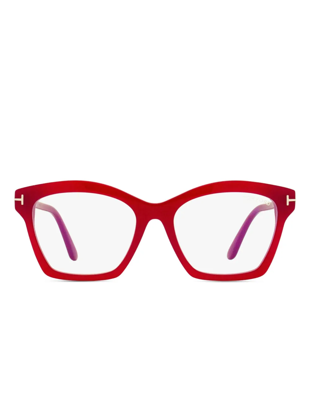 TOM FORD Eyewear butterfly-frame glasses - ピンク TOM FORD Eyewear butterfly-frame glasses - ピンク