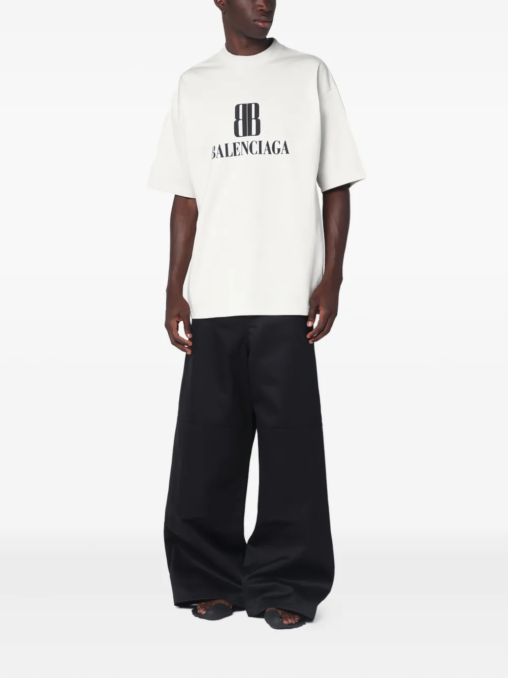 Balenciaga logo-print cotton T-shirt | T-Shirts | Image 2