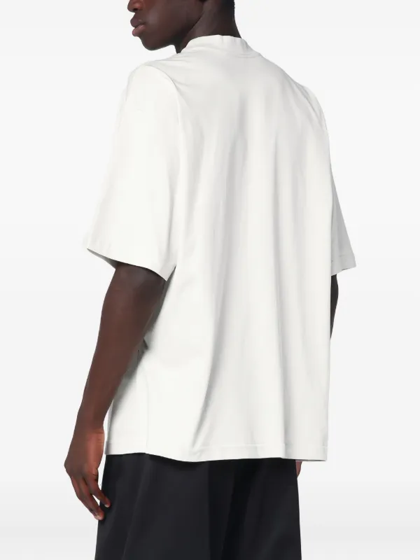 Balenciaga logo-print Cotton T-shirt | White | FARFETCH