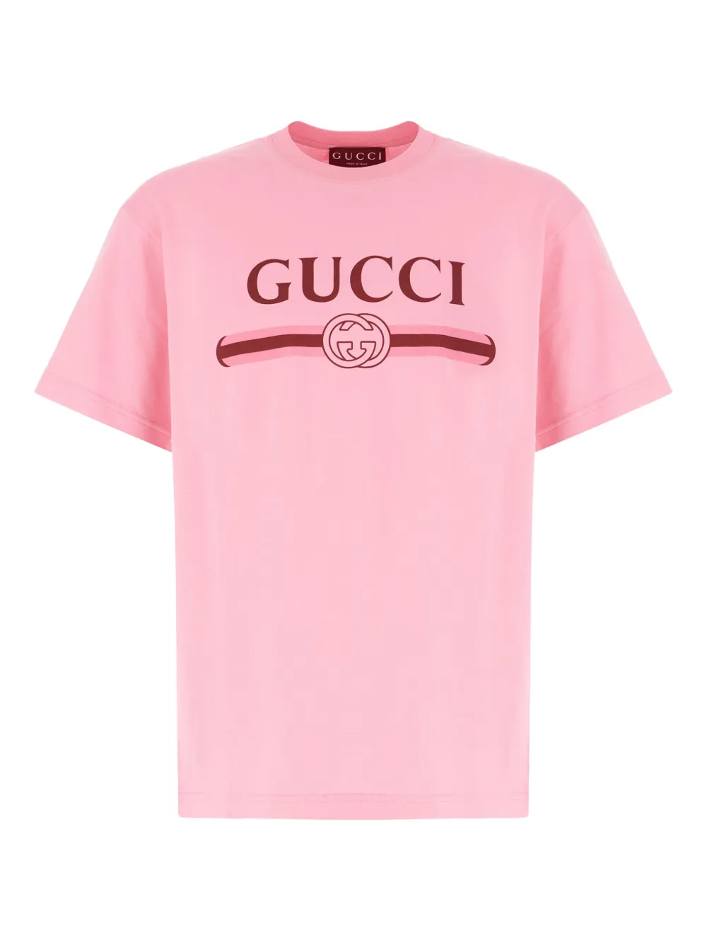 Gucci T-shirt met logoprint Roze