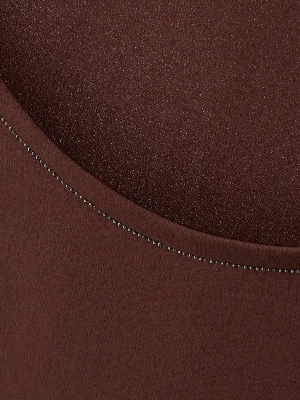 Brunello Cucinelli スパンコール ノースリーブトップ | ブラウン