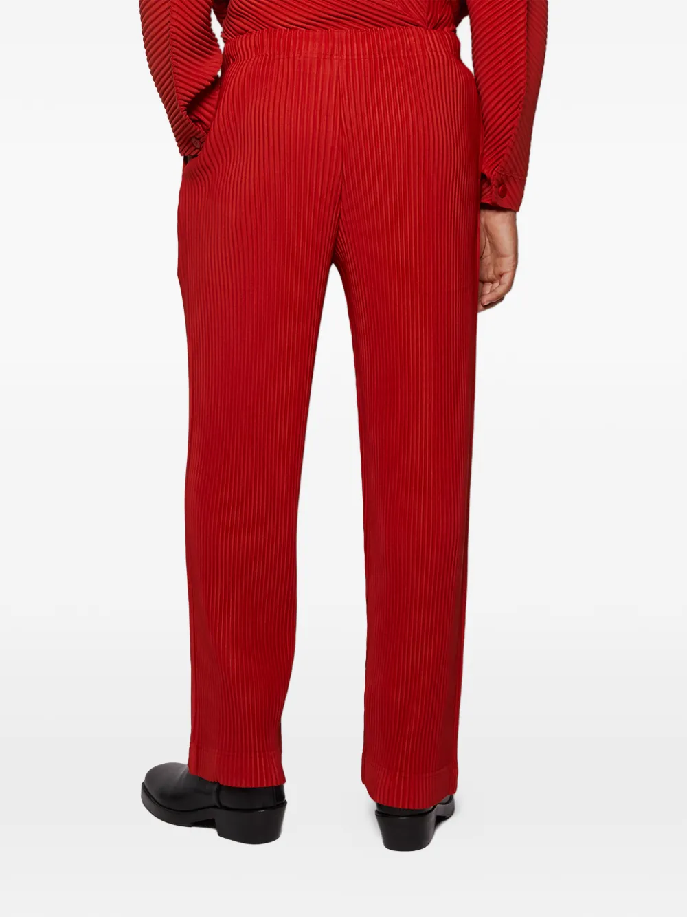 Issey Miyake Geplooide broek Rood