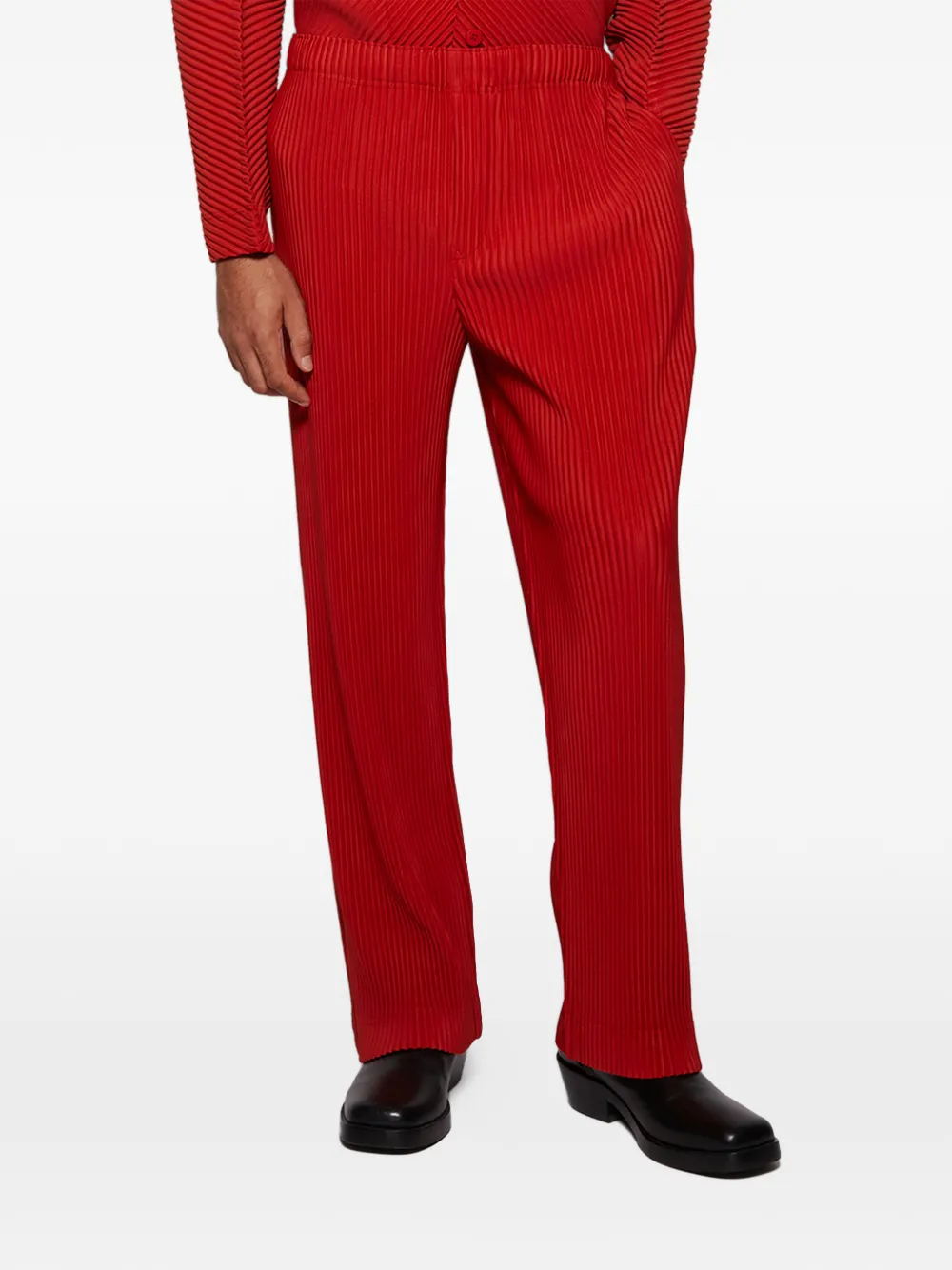  Issey Miyake Pleated Pants - Red 
