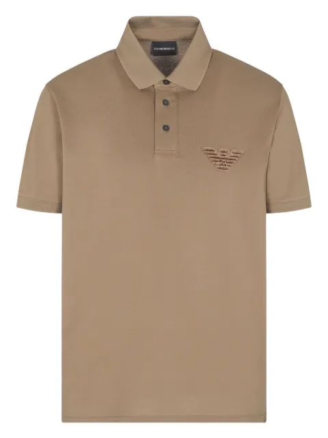 Emporio Armani logo-patch polo shirt