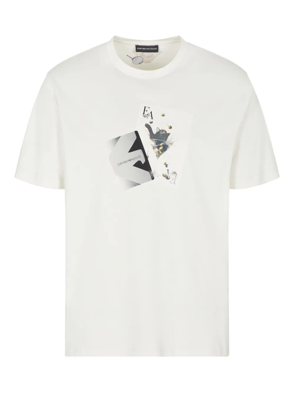 Emporio Armani T-shirt met grafische print Wit