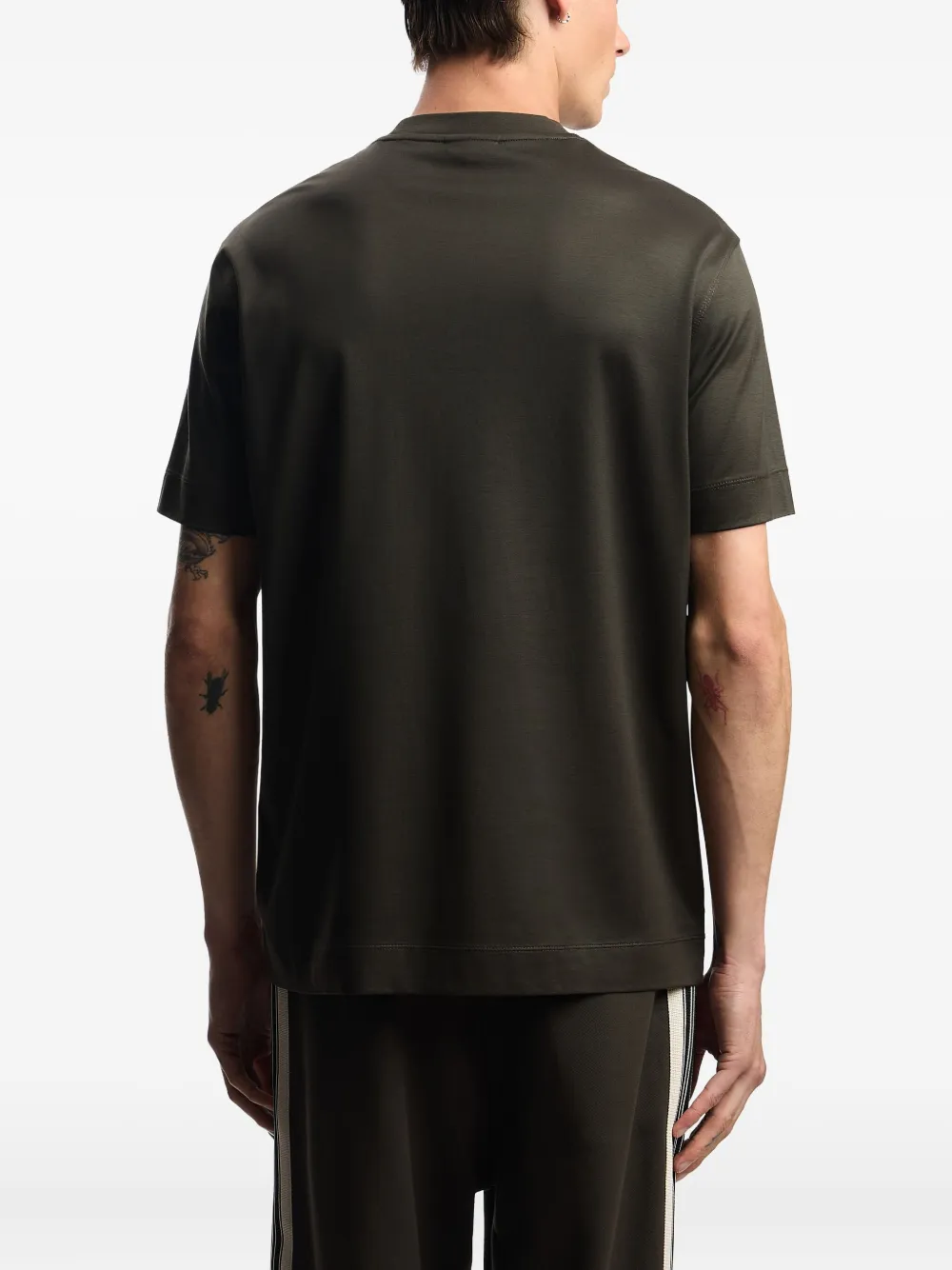 Emporio Armani T-shirt met geborduurd logo Groen
