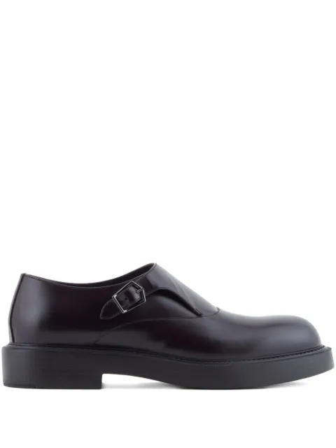 Emporio Armani single-buckle monk shoes