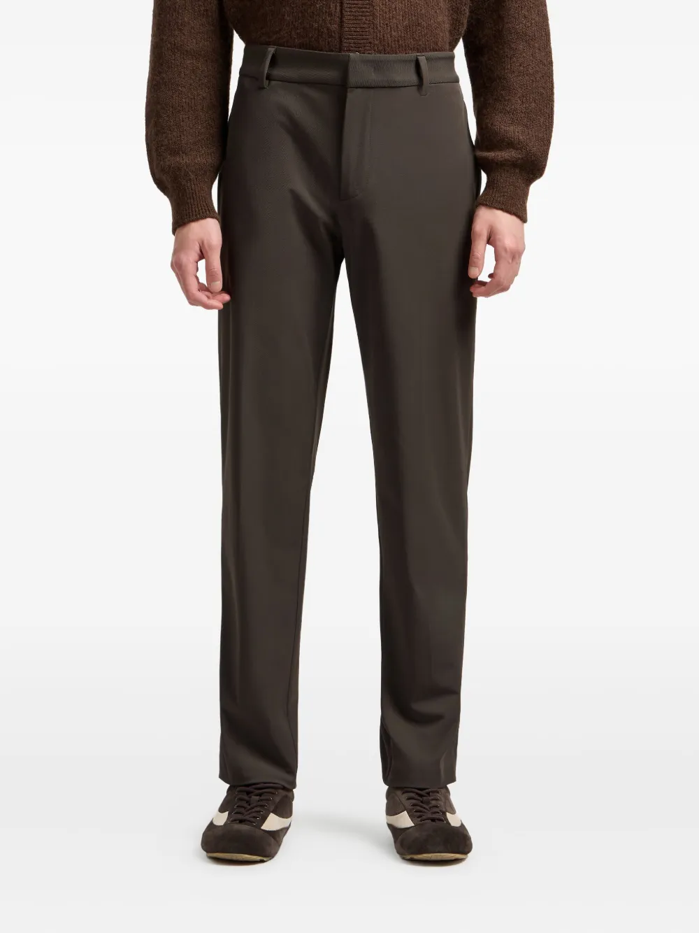 Emporio Armani belt-loops trousers | Brown | Image 1