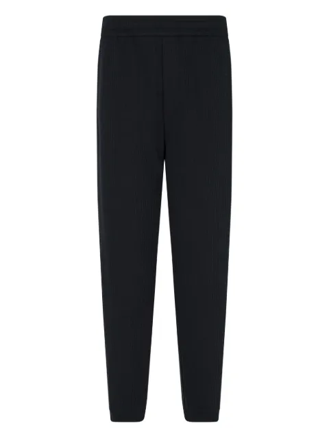 Emporio Armani textured drawstring trousers
