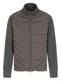 Emporio Armani quilted panelled padded jacket - Grey