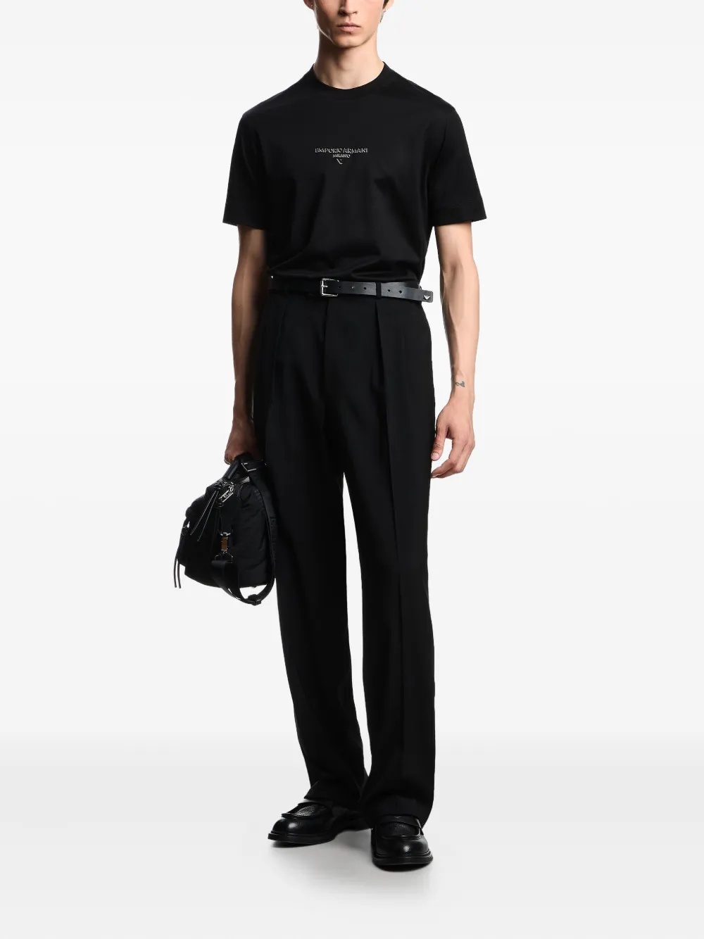Emporio Armani logo-embroidered T-shirt | T-Shirts | Image 2